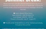 SD62 Summer Hours